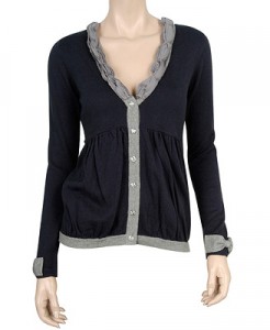A dressy touch with the rhinestone buttons, gives this cardigan a little sparkle. $42 available at Forever21.com