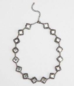 Smoky faceted stones w/ pave accents gives uniqueness to this necklace. $59 and now receive %30 off  at time of purchase. Available at Ann Taylor.com