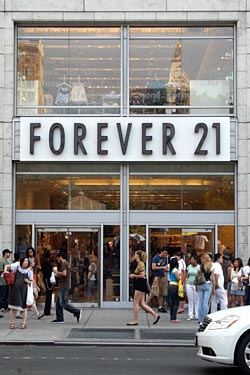 forever 21 store