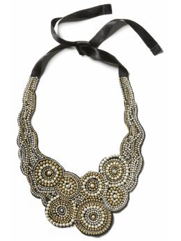 coiled bib necklace