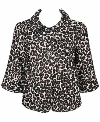 chenille leopard coat 27.80