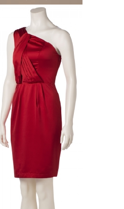 The Limited one shoulder red dress