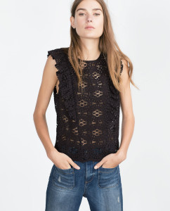 guipure lace top